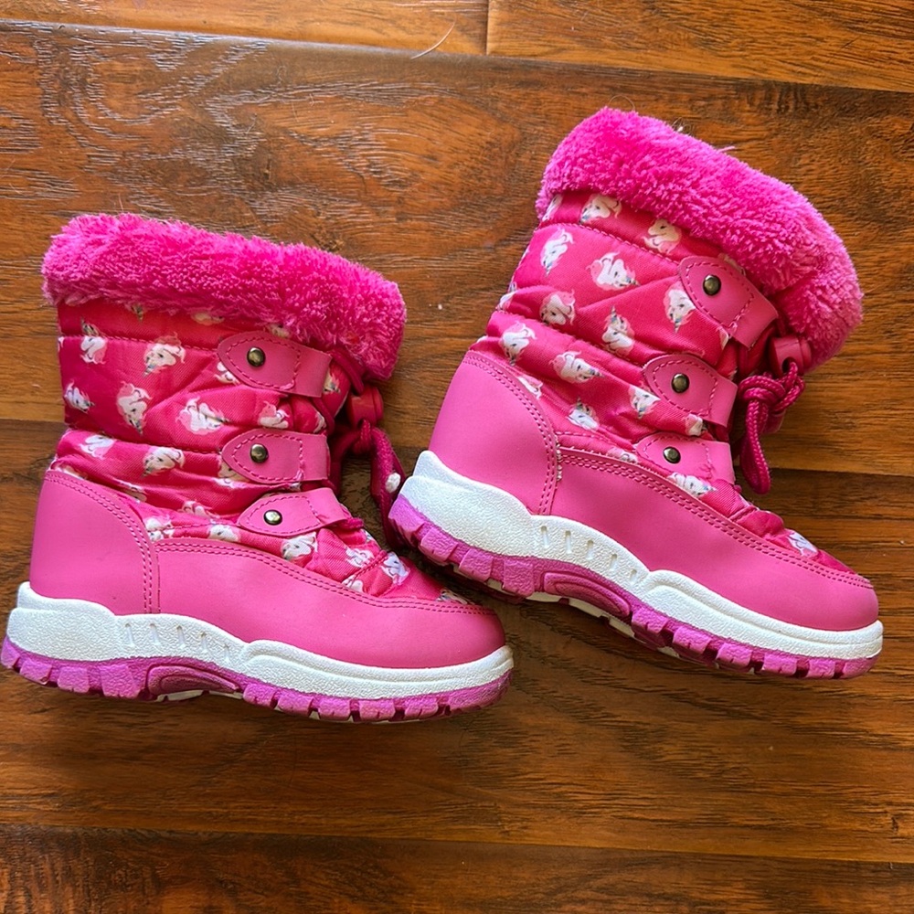 Kids Pink Snow Boots